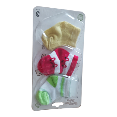 Lot 3 Paires de Chaussettes Bébé Voulina Baby en Tunisie – Douces et Colorées