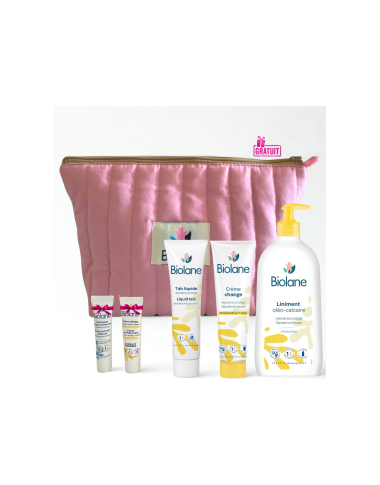 Trousse de Change Biolane Rose : Coffret Complet Soins Bébé en Tunisie