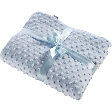 NAF NAF COUVERTURE 80*110 BLEU CIEL — BabyMam