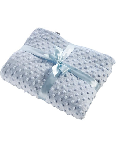 Couverture bébé NAF NAF bleu ciel 80×110 cm – Douce et moelleuse Tunisie