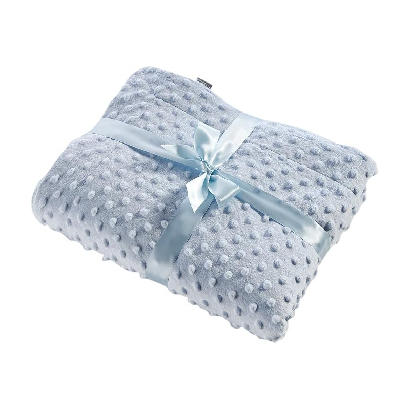 NAF NAF COUVERTURE 80*110 BLEU CIEL — BabyMam