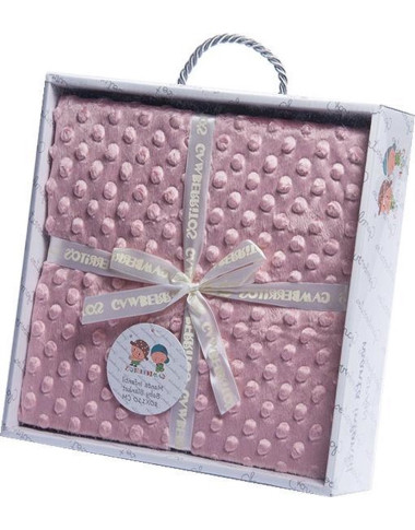 Couverture bébé Gamberritos rose tendre 80×110 cm – Douce et moelleuse Tunisie