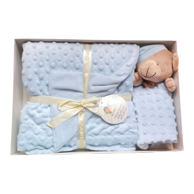 Couverture Bébé + Doudou Gamberritos Bleu – Ensemble Doux en Tunisie