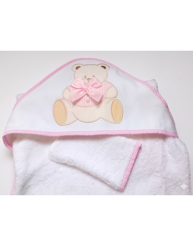Cape de bain bébé NAF NAF avec capuche ours – Coton doux et absorbant Tunisie