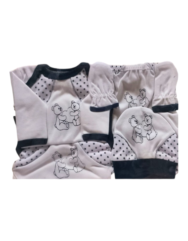 Sortie de Clinique Bébé Maison Maissa Bleu en Tunisie – Ensemble Complet Nouveau-Né