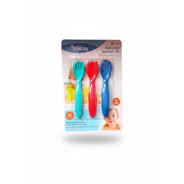 Set 6 cuillères bébé – Embouts doux et ergonomiques pour premiers repas Tunisie