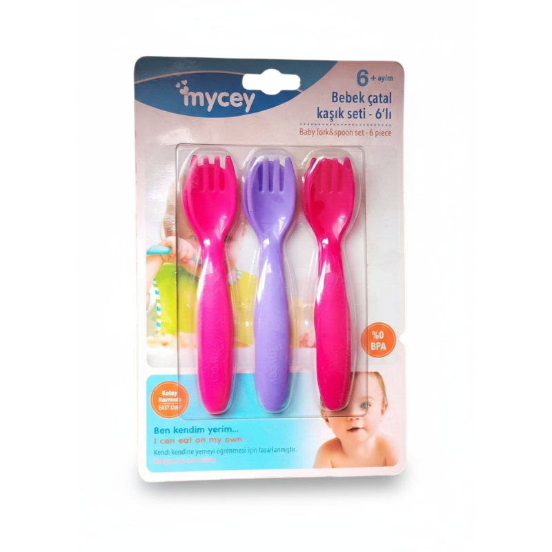 Set 6 cuillères bébé filles – Embouts doux et ergonomiques Tunisie