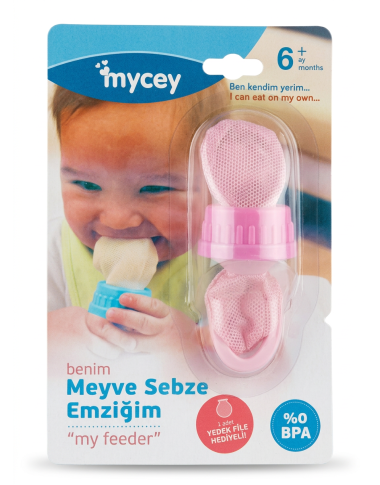 Grignoteuse bébé Mycey rose – Silicone alimentaire et manche ergonomique Tunisie