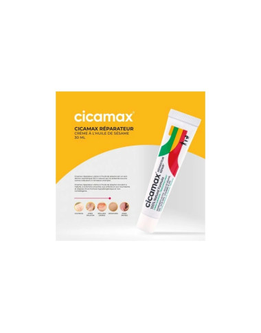 Cicamax Crème Réparatrice à l'Huile de Sésame : Soin Cicatrices et Brûlures en Tunisie