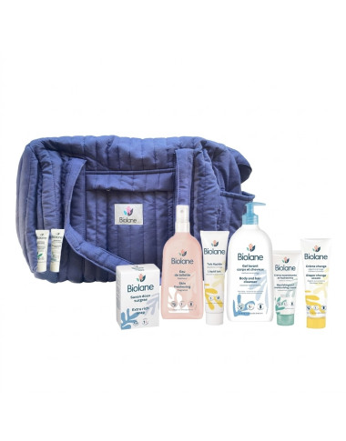 Sac Maternité Biolane Bleu : Kit de Soins Complets pour Bébé en Tunisie