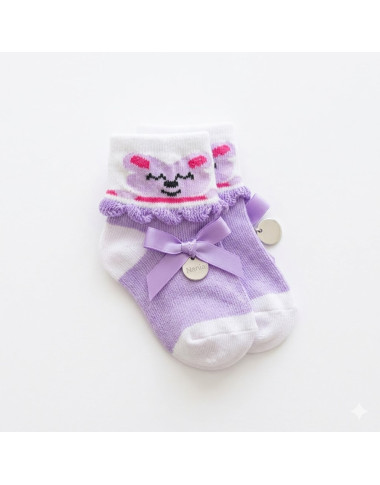 Chaussettes Nouveau-né Violet | Douceur & Style | Babymam