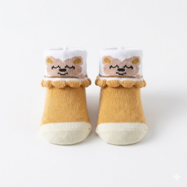 Chaussettes Nouveau-né Beige | Douceur Neutre | Babymam