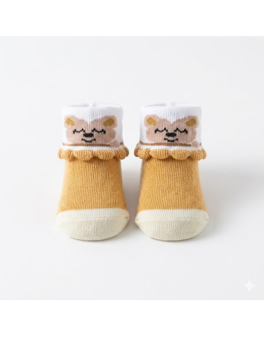 Chaussettes Nouveau-né Beige | Douceur Neutre | Babymam