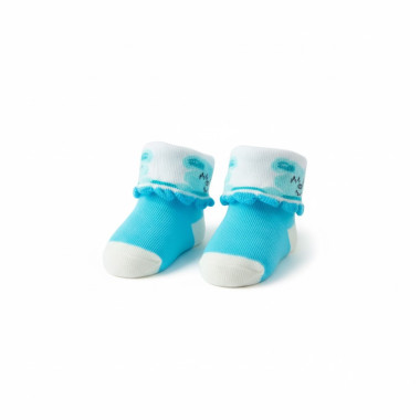 Chaussettes Nouveau-né Bleu Ciel | Douceur Pure | Babymam