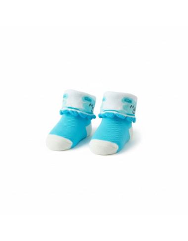 Chaussettes Nouveau-né Bleu Ciel | Douceur Pure | Babymam