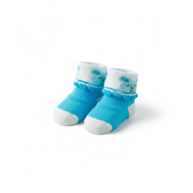 Chaussettes Nouveau-né Bleu | Douceur & Chaleur | Babymam
