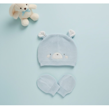 GAMBERRITOS BONNET BEBE BLEU CIEL — BabyMam