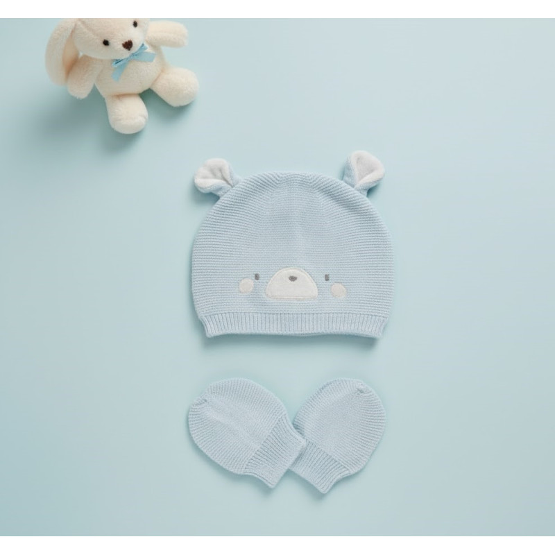 GAMBERRITOS BONNET BEBE BLEU CIEL — BabyMam