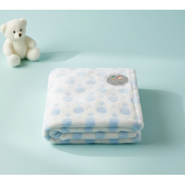 GAMBRRRITOS COUVERTURE 80*110 BLEU CIEL — BabyMam