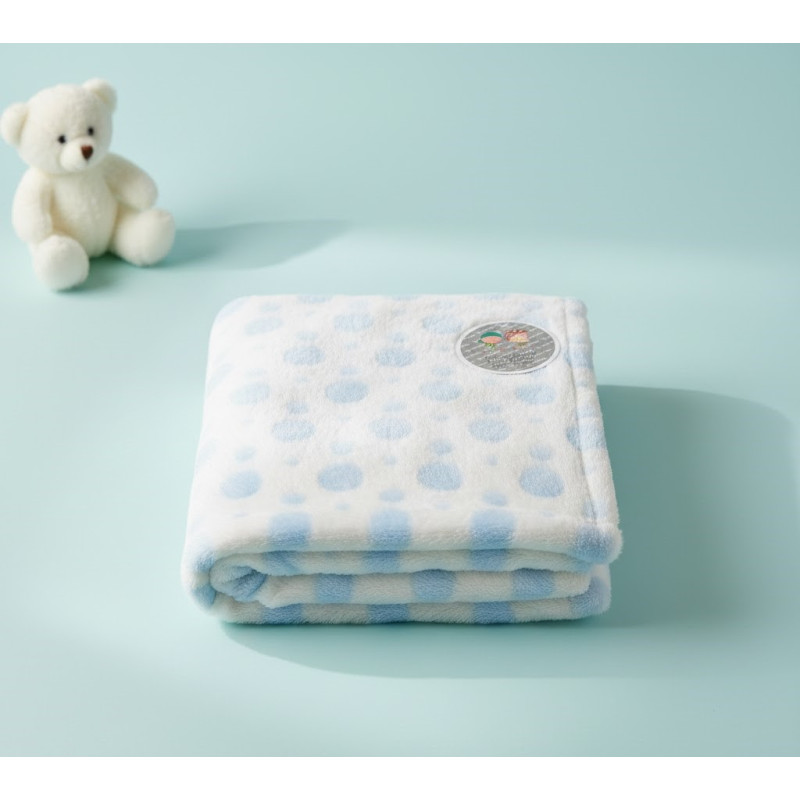 GAMBRRRITOS COUVERTURE 80*110 BLEU CIEL — BabyMam