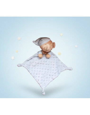 GAMBERRITOS COUVERTURE BÉBÉ AVEC DOUDOU BLEU — BabyMam