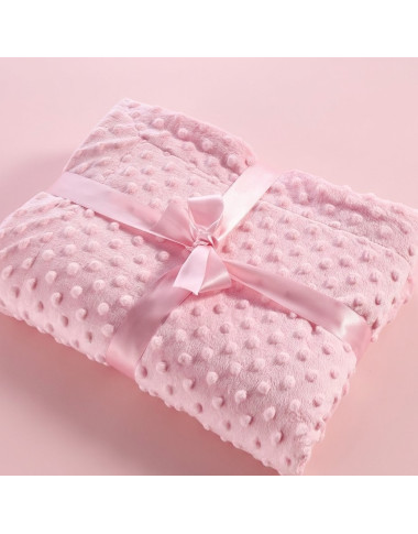 Couverture bébé NAF NAF bleu rose 80×110 cm – Douce et mixte Tunisie