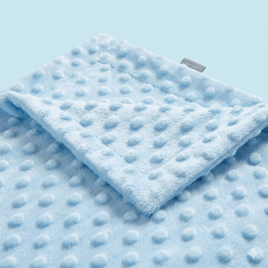 NAF NAF COUVERTURE 80*110 BLEU CIEL — BabyMam