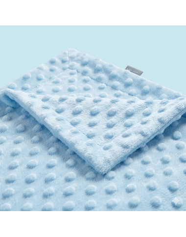 NAF NAF COUVERTURE 80*110 BLEU CIEL — BabyMam