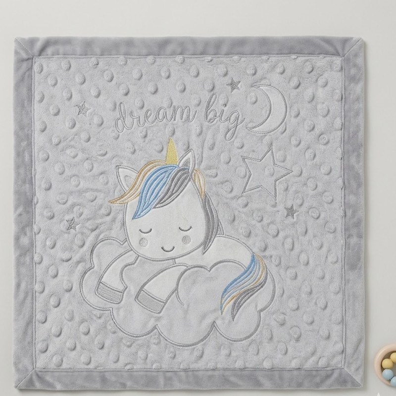 CAMBERRITO'S COUVERTURE BORDEE 80*110 GRIS — BabyMam