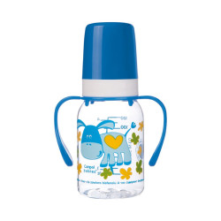 Biberon à anses tritan BPA0% 3M+ bleu 120ml