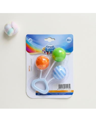 Hochet bébé 3 boules Canpol Babies – Jouet sécurisé 0+ mois Tunisie