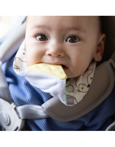 MYCEY BAVOIR BANDANA AVEC ANNEAU DENTITION — BabyMam