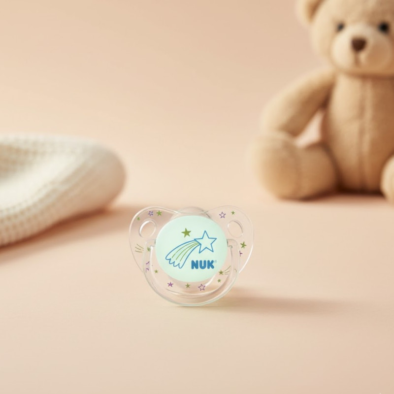 NUK SUCETTE NIGHT AND DAY 0‑6M — Sucette phosphorescente — BabyMam