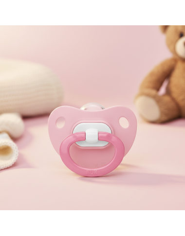 NUK SUCETTE FASHION 0‑6M ROSE — Sucette respirante — BabyMam