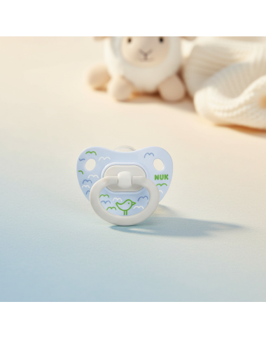 NUK SUCETTE HAPPY DAY 0‑6M BLEU — Sucette physiologique — BabyMam