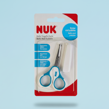 NUK CISEAUX BLEU — Ciseaux à ongles bébé sécurité — BabyMam