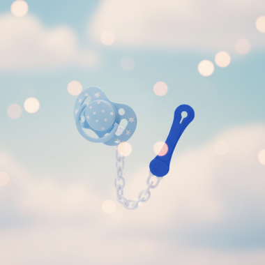 CHICCO ATTACHE SUCETTE BLEU — Chaînette pratique — BabyMam