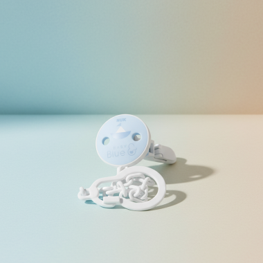 Attache‑sucette NUK universelle — bleu — BabyMam
