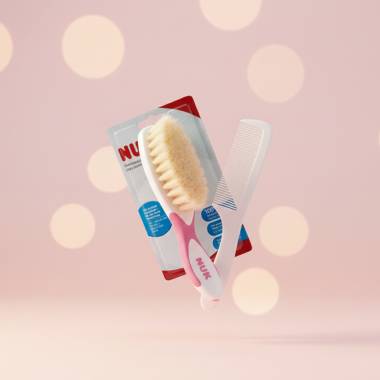 bebe maman  nuk brosse peigne rose cheveu douche baby mam