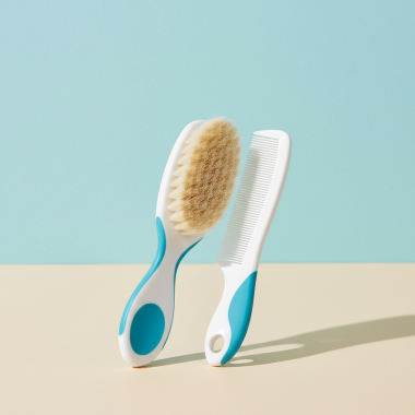 NUK Set Brosse et Peigne Doux pour Bébé (Bleu) | Babymam