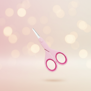 Ciseaux Bébé Chicco Rose avec Étui de Protection | Babymam