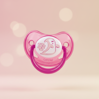 bebe maman canpol babies sucette selicone 6-18M rose baby mam