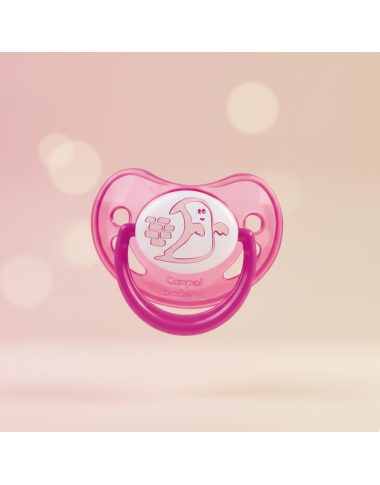 bebe maman canpol babies sucette selicone 6-18M rose baby mam