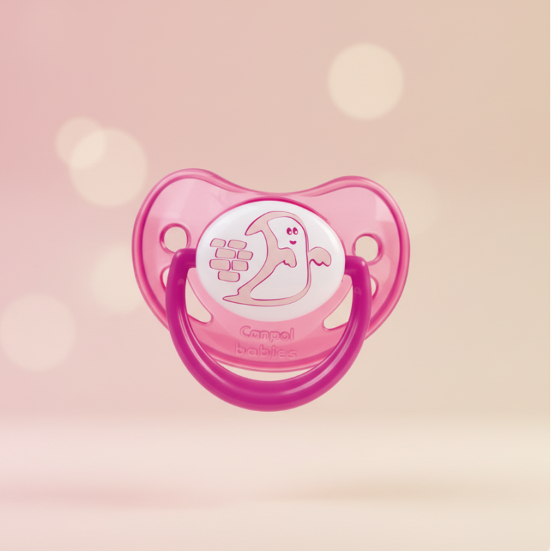 bebe maman canpol babies sucette selicone 6-18M rose baby mam