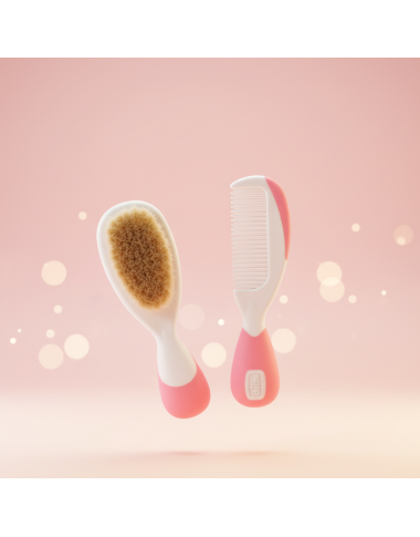 CHICCO BROSSE ET PEIGNE ROSE — BabyMam