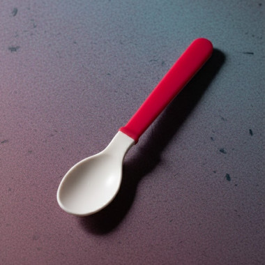 CANPOL BABIES CUILLERE SOUPLE ROUGE 4M — BabyMam