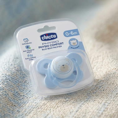 Sucette Chicco Physio Comfort 0‑6m bleu — BabyMam