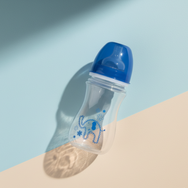 bebe maman canpol babies biberon plastique en bleu 240ML lait eau nouveau ne enfant baby mam