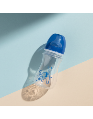 bebe maman canpol babies biberon plastique en bleu 240ML lait eau nouveau ne enfant baby mam