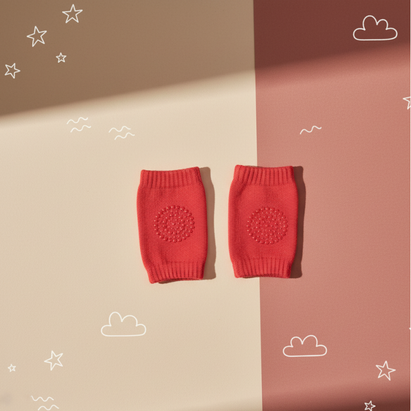 bebe maman mycey genouillere rouge / bleu protection genou baby mam